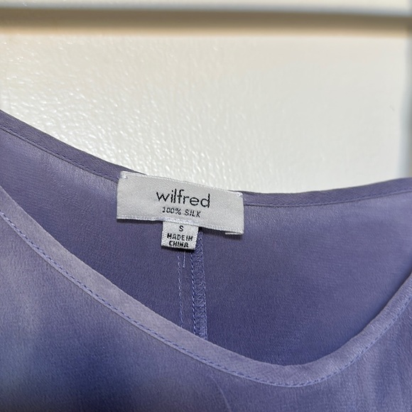 EUC Aritzia Wilfred Purple Silk Tie Dye Tank Top - Picture 3 of 4